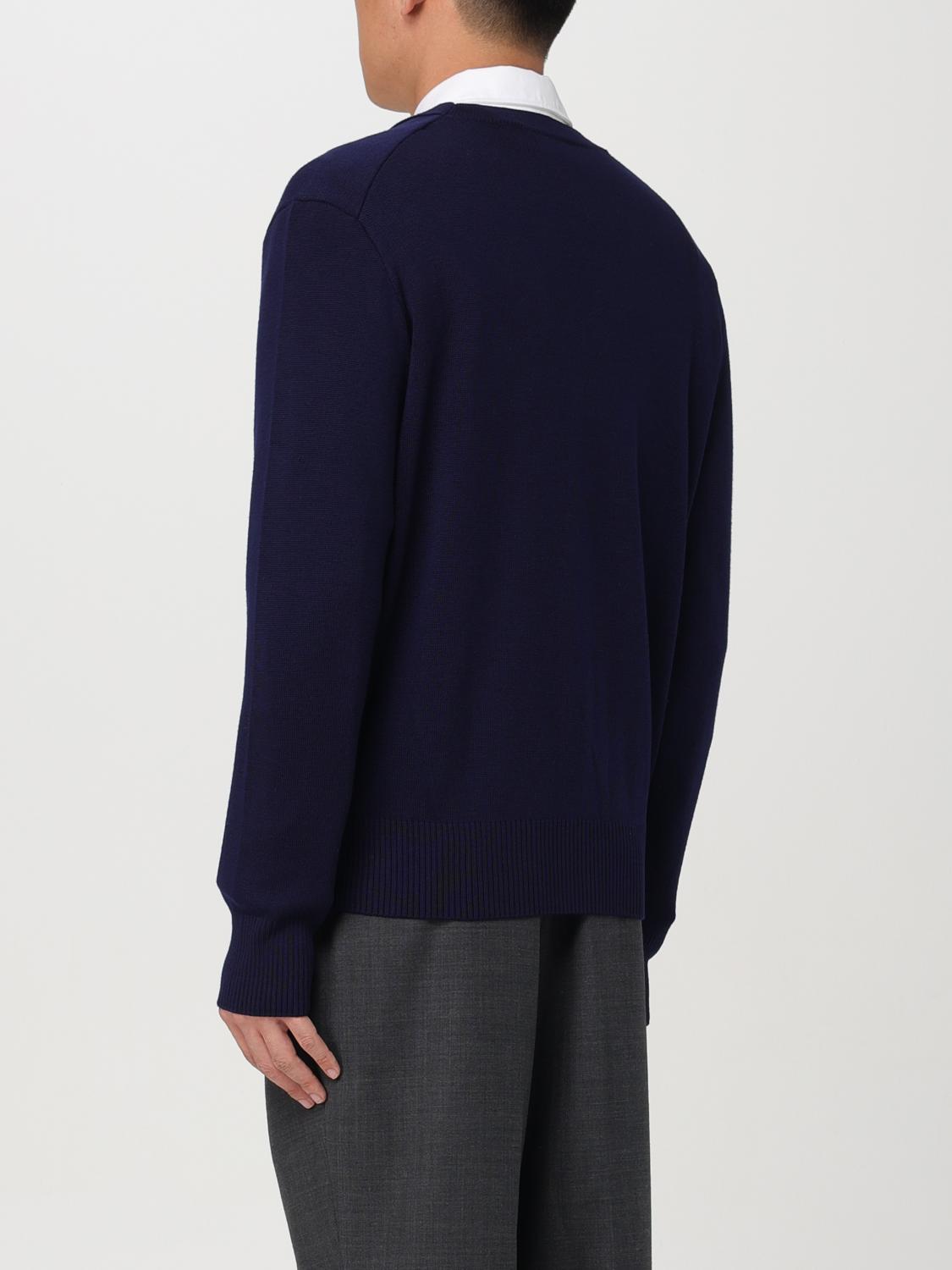 AMI PARIS STRICKJACKE: Pullover herren Ami Paris, Blau - Img 3