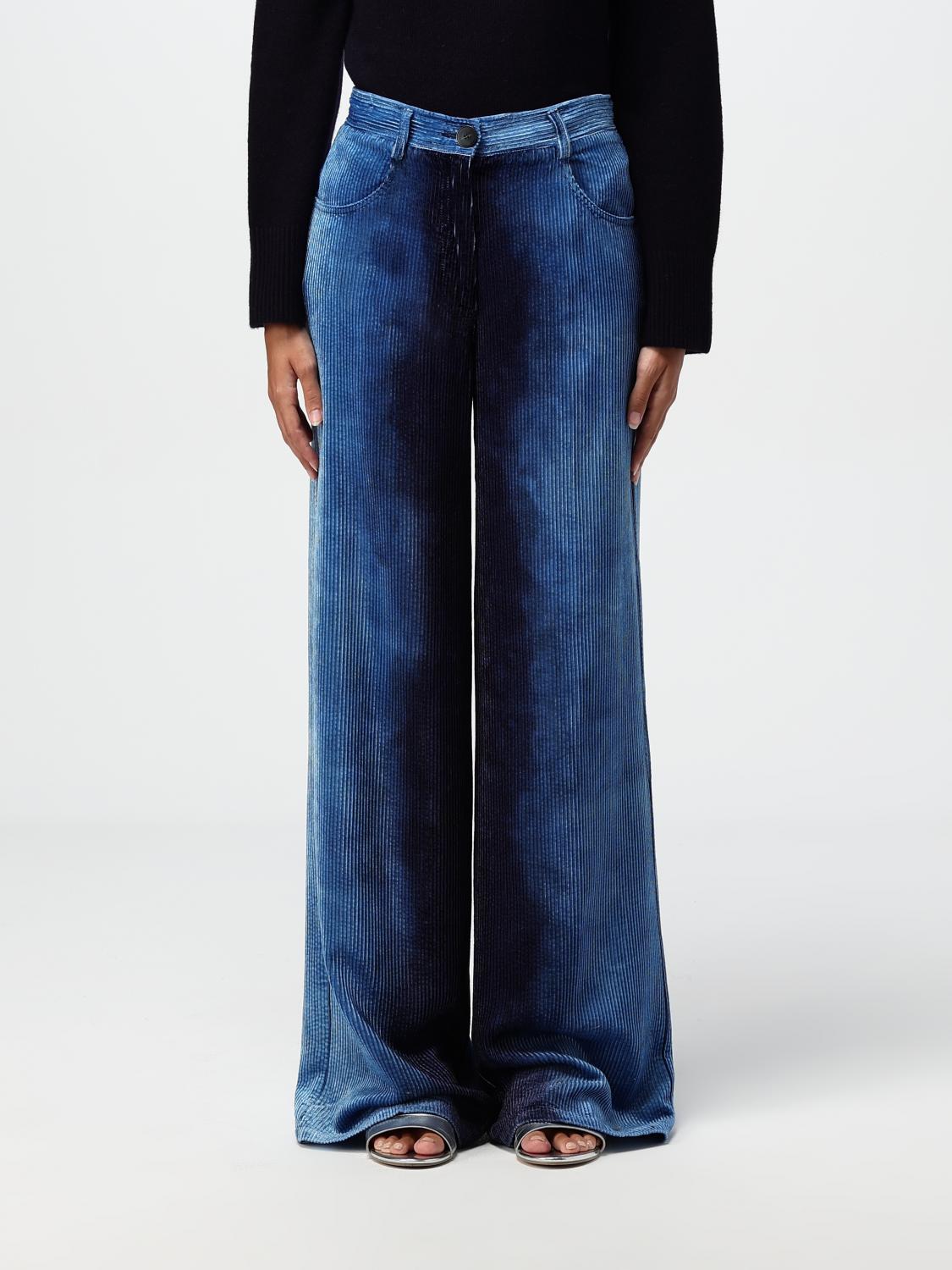 Forte Forte Pants woman - Blue | 12857MYPANTS | GIGLIO.COM