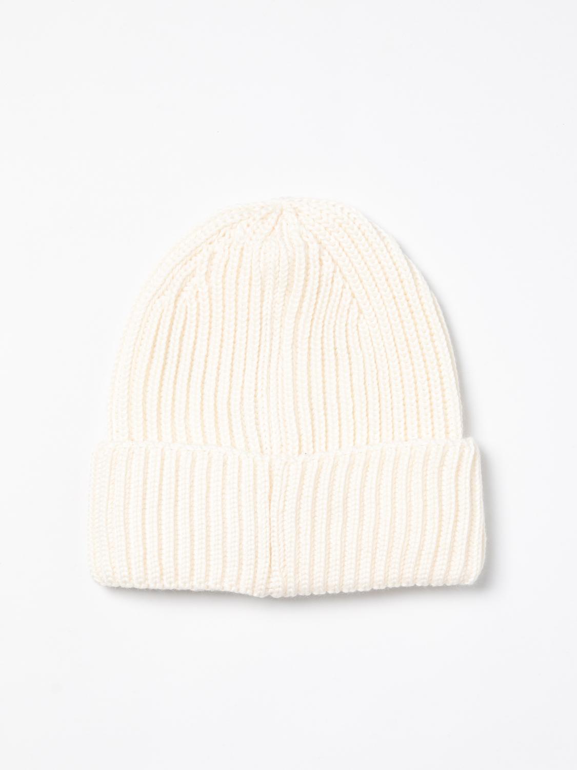 C.P. COMPANY CAPPELLO: Cappello C.P. Company in lana a coste con lente , Bianco - Img 2