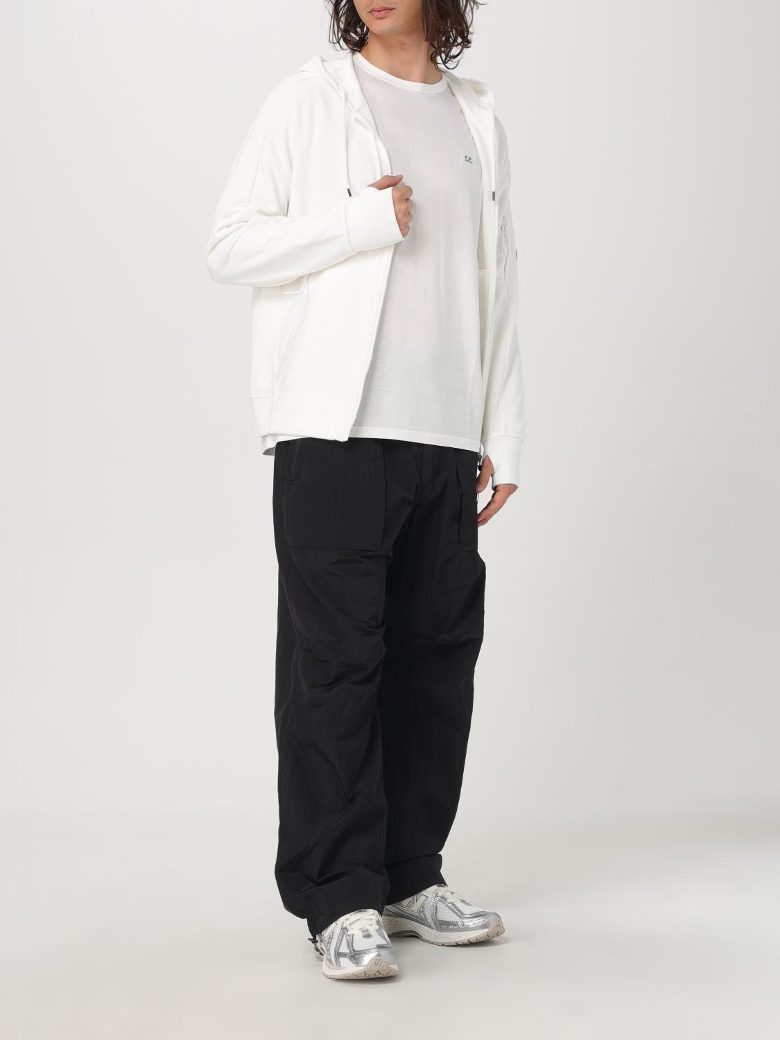 C.P. COMPANY SWEATER: C.P. Company cotton long-sleeve t-shirt, White - Img 2