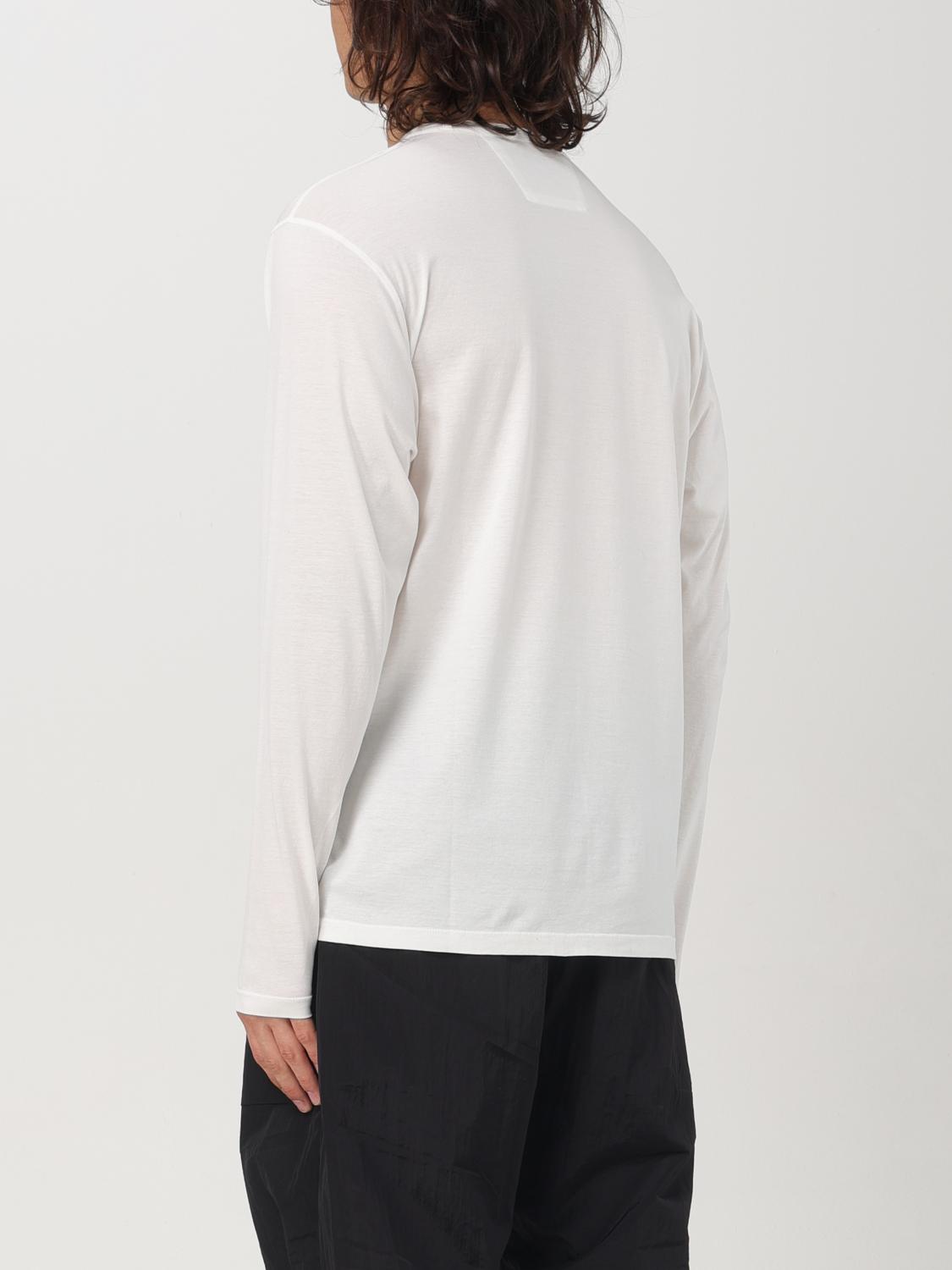 C.P. COMPANY SWEATER: C.P. Company cotton long-sleeve t-shirt, White - Img 3