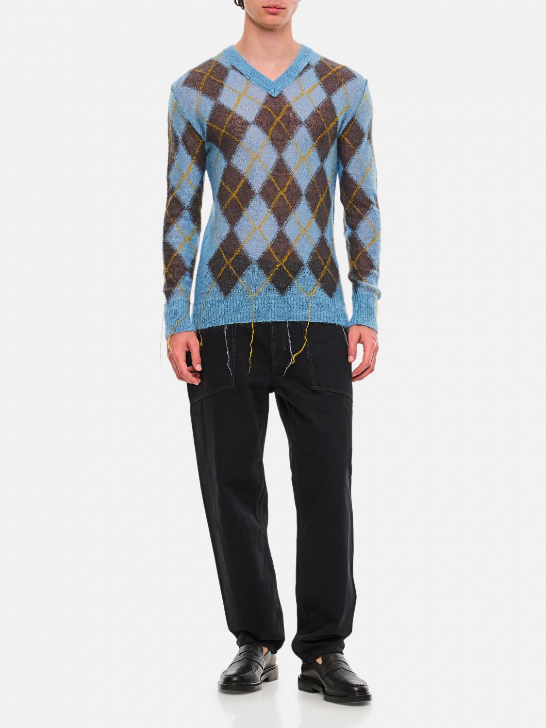 MARNI SWEATER: Sweater men Marni, Gnawed Blue - Img 2