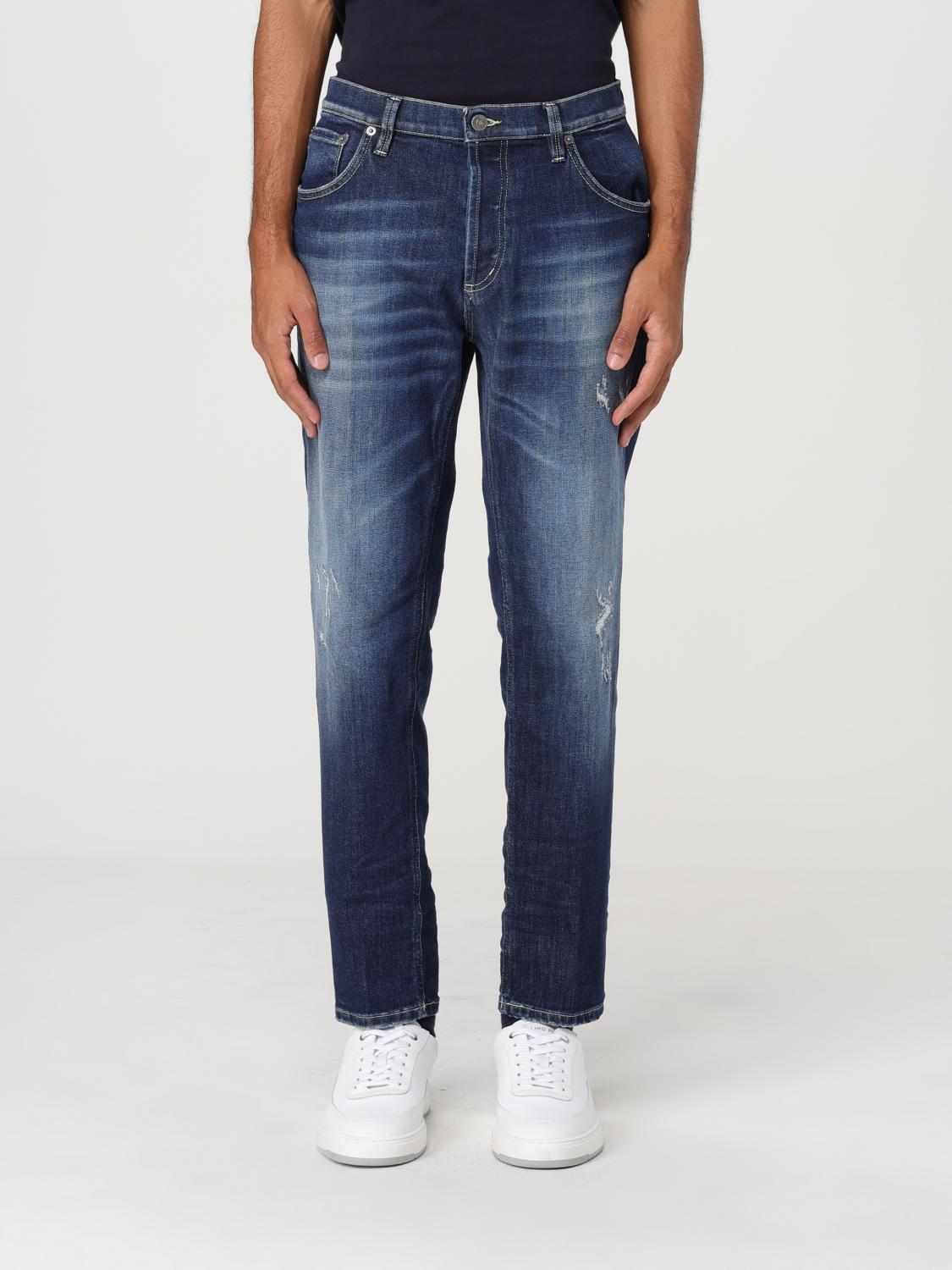 DONDUP JEANS: Jeans Dondup in denim di cotone effetto used , Denim - Img 1