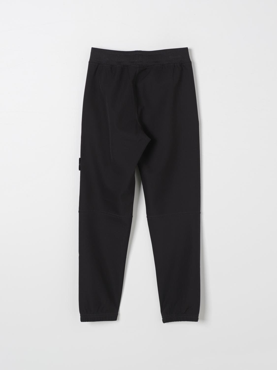 STONE ISLAND JUNIOR PANTS: Pants kids Stone Island Junior, Black - Img 2