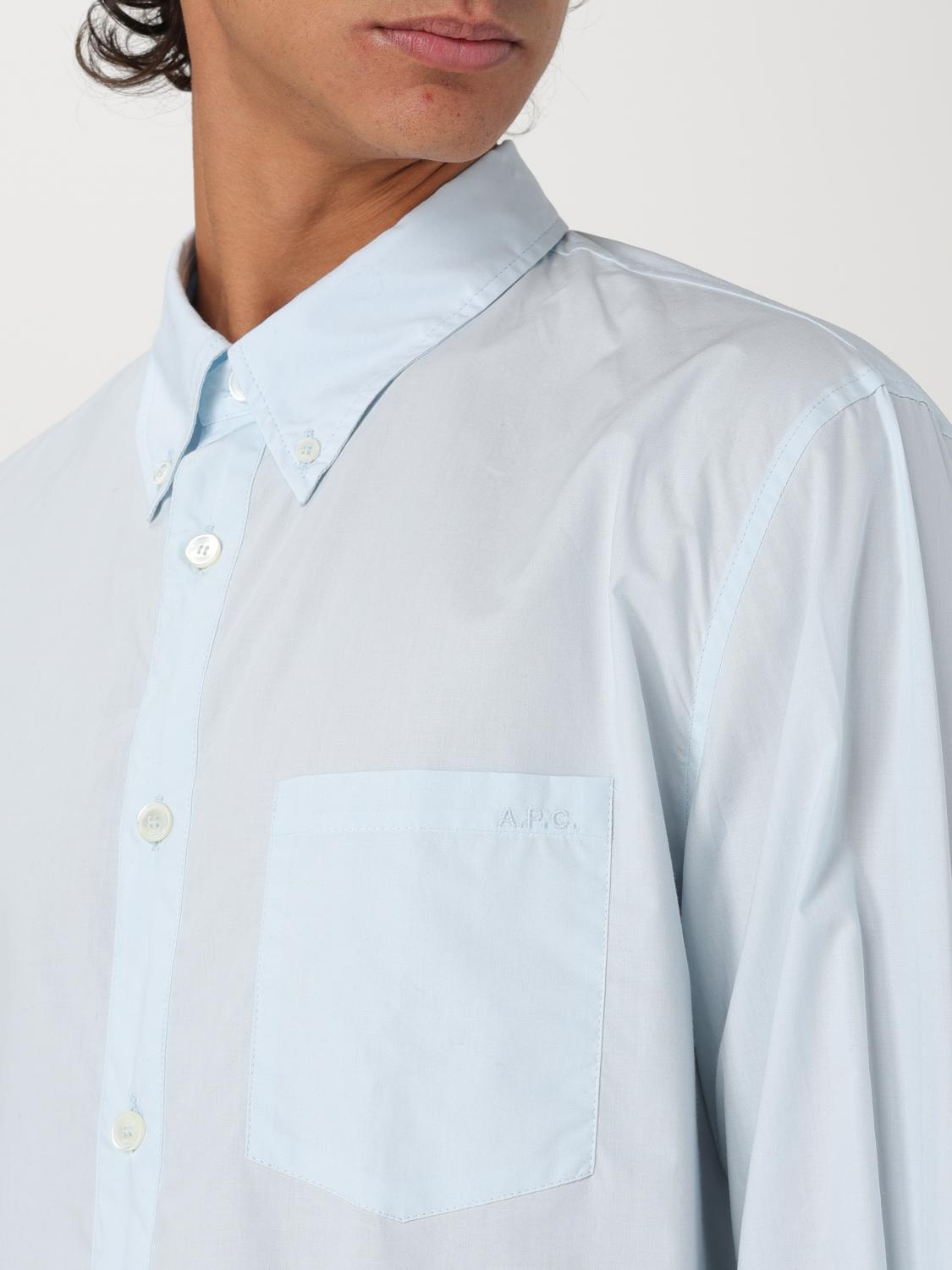 A.P.C. SHIRT: Shirt men A.P.C., Gnawed Blue - Img 3