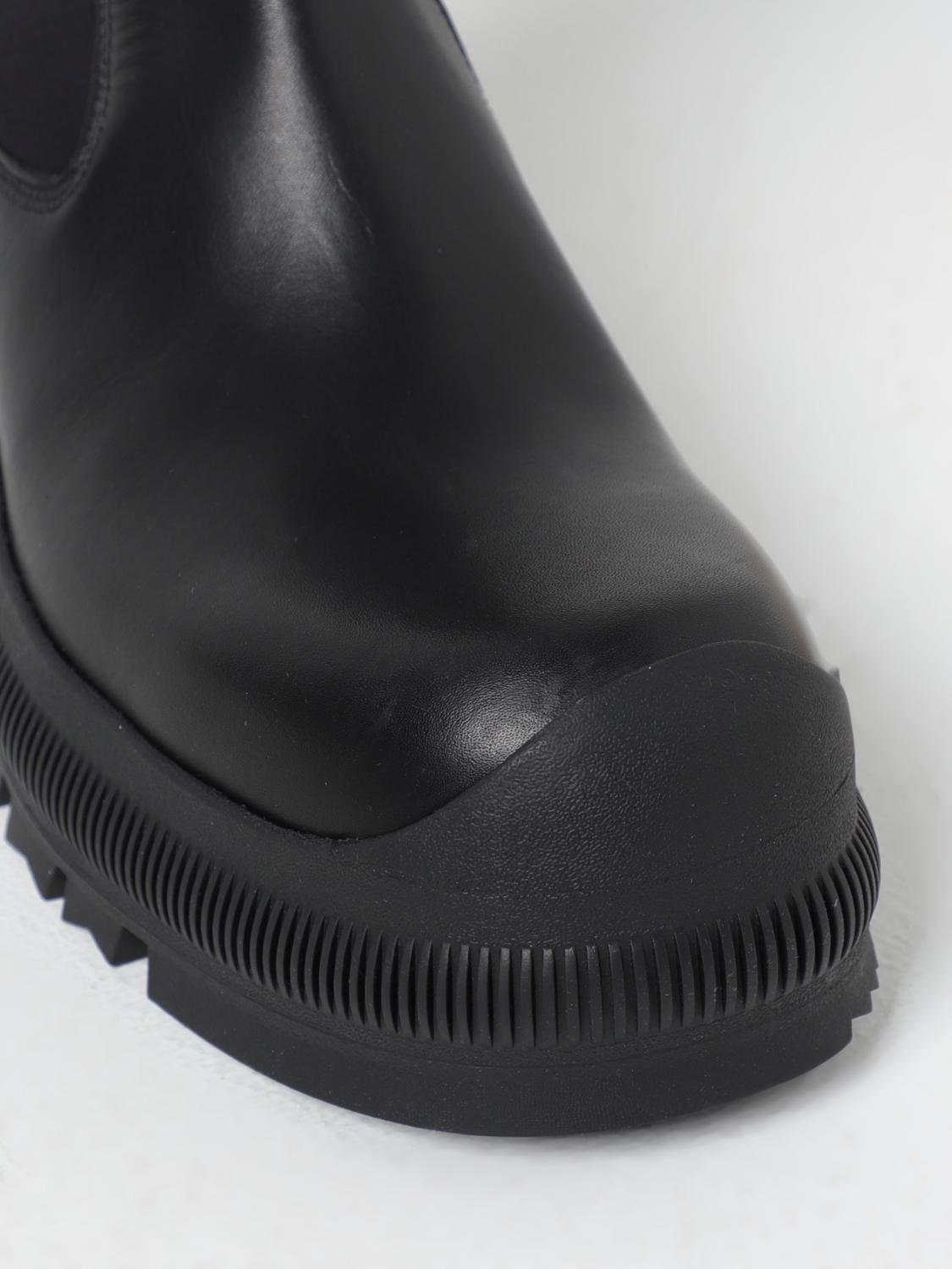 JIL SANDER FLAT ANKLE BOOTS: Boots woman Jil Sander, Black - Img 4