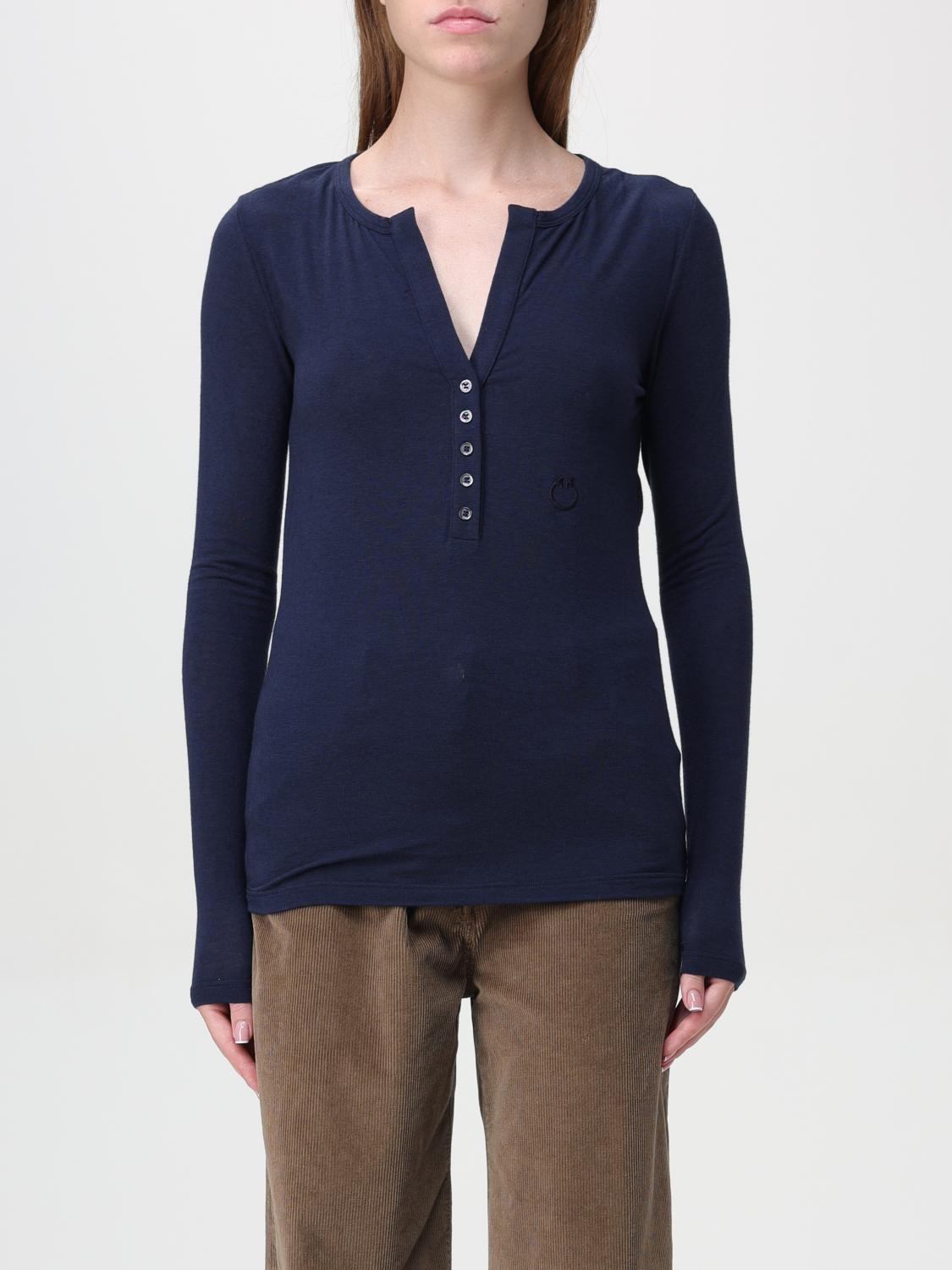 PINKO CAMISETA: Jersey mujer Pinko, Azul Oscuro - Img 1