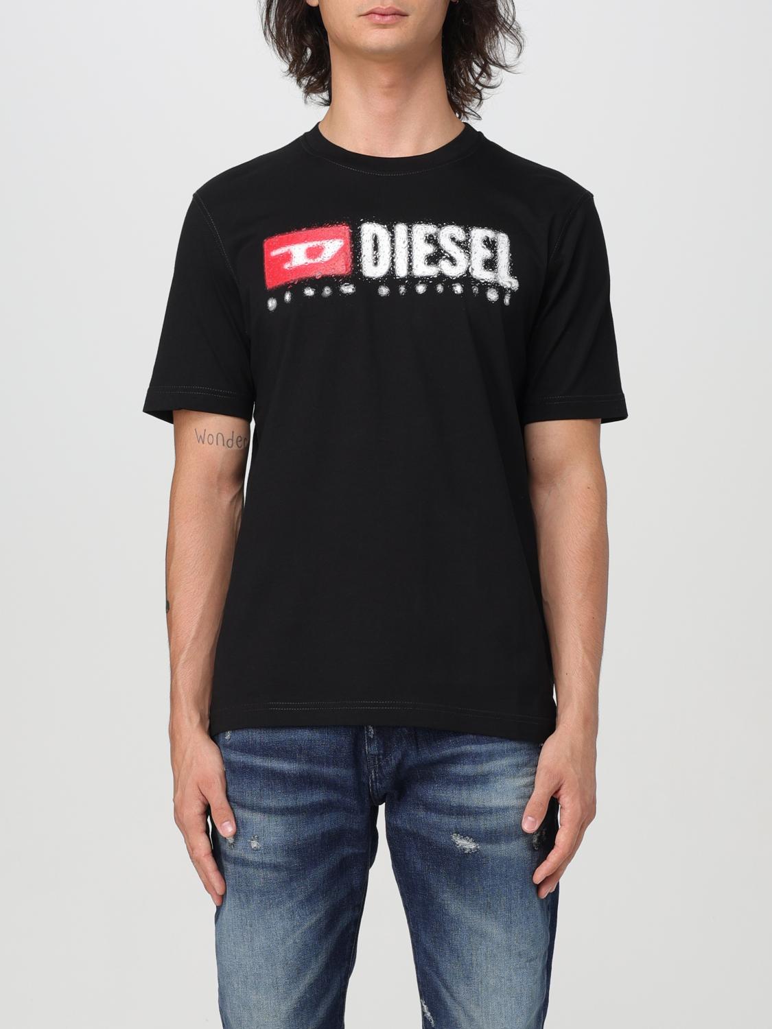 DIESEL Tシャツ: Tシャツ メンズ Diesel, ブラック - Img 1