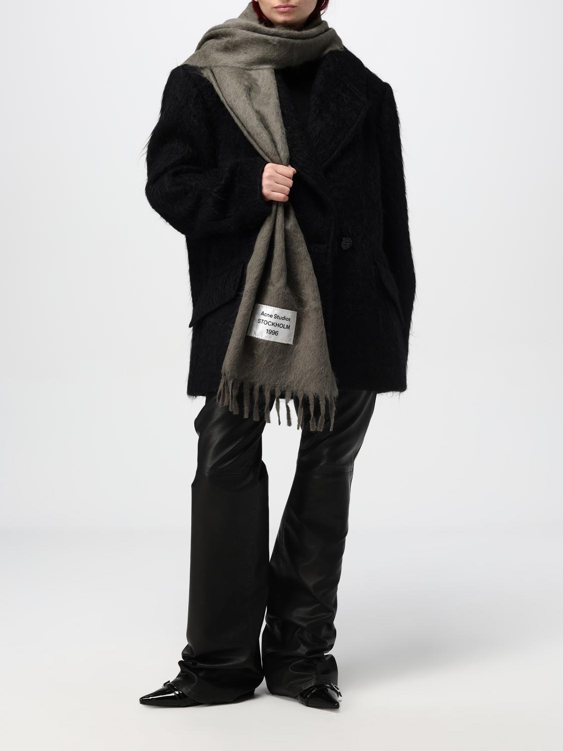 ACNE STUDIOS SCARF: Scarf woman Acne Studios, Grey - Img 4