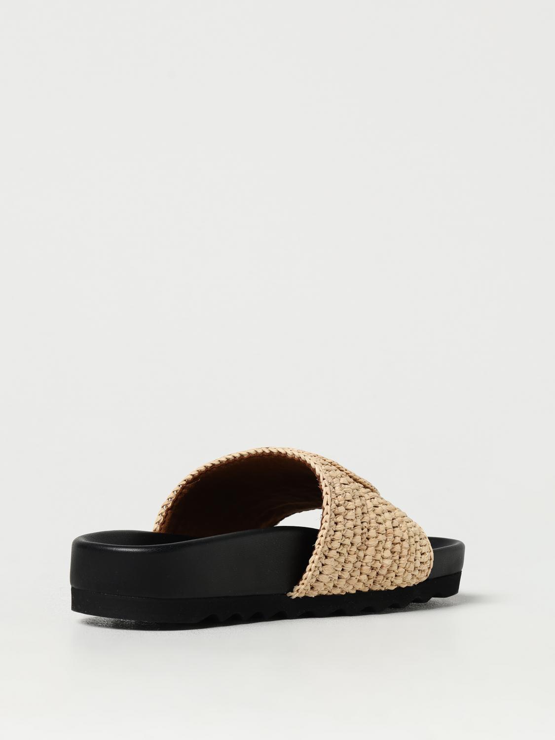 STELLA MCCARTNEY FLAT SANDALS: Shoes woman Stella McCartney, Natural - Img 3