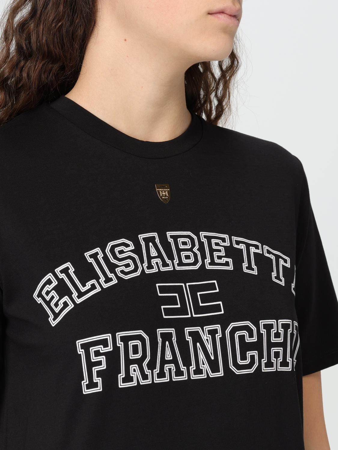 ELISABETTA FRANCHI T-SHIRT: T-shirt woman Elisabetta Franchi, Black - Img 3