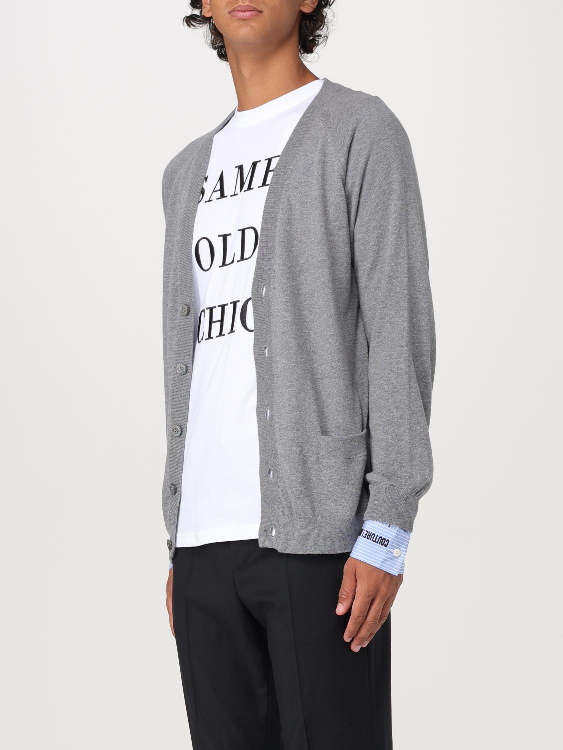 MOSCHINO COUTURE STRICKJACKE: Pullover herren Moschino Couture, Grau - Img 4