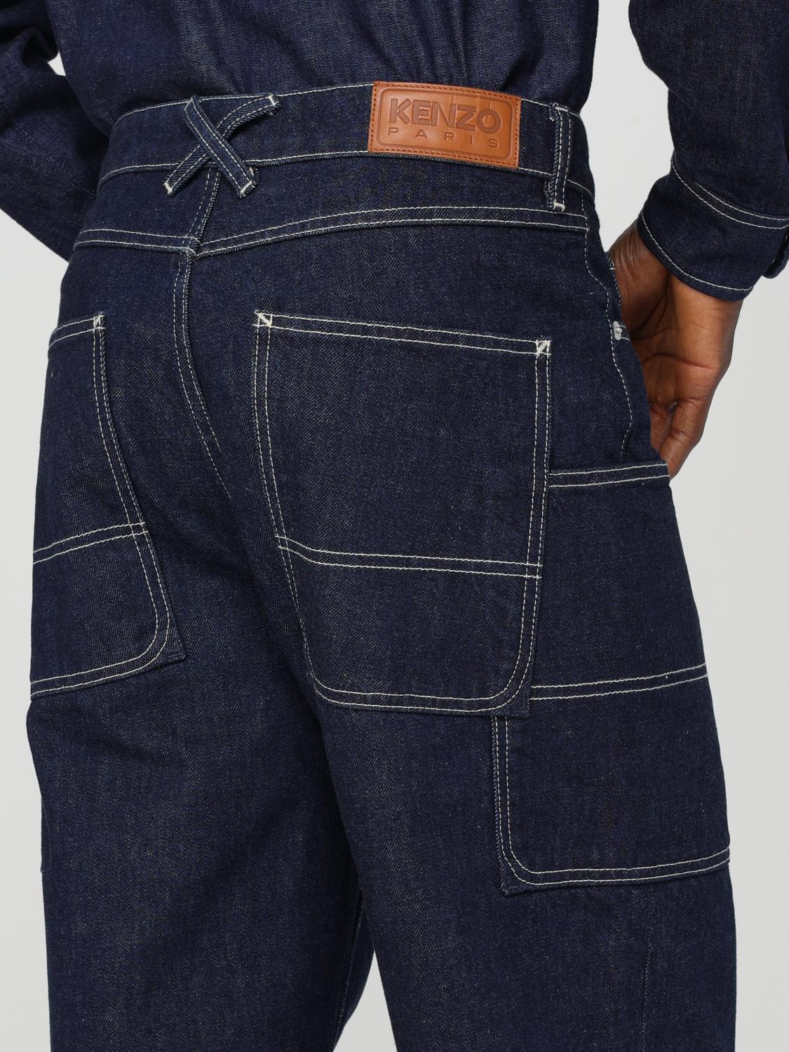 KENZO JEANS: Pants men Kenzo, Blue - Img 5