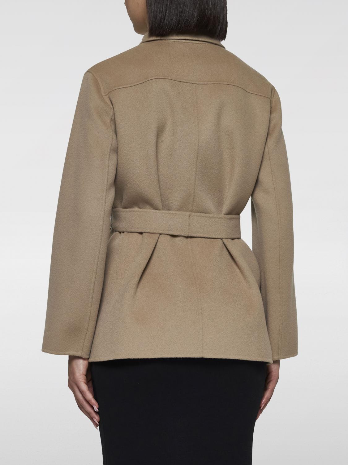 'S MAX MARA GIACCA: Giacca a monopetto con cinta 's Max Mara, Sabbia - Img 2