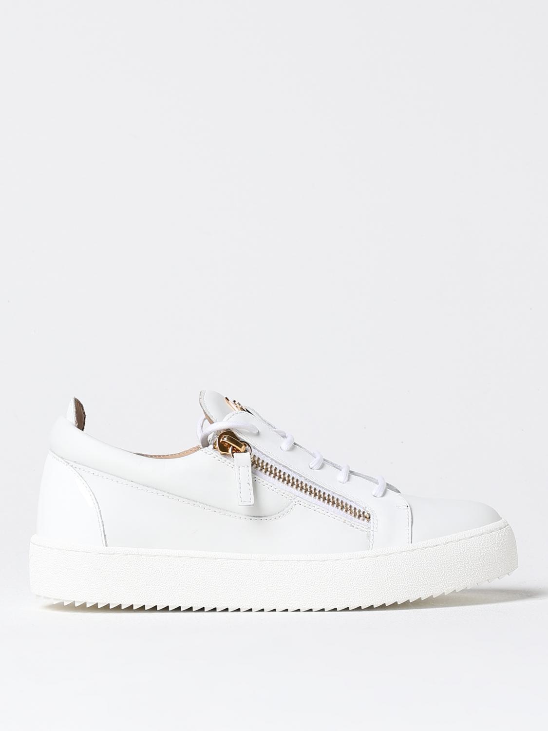 GIUSEPPE ZANOTTI SNEAKERS: Sneakers Giuseppe Zanotti in pelle , Bianco - Img 1