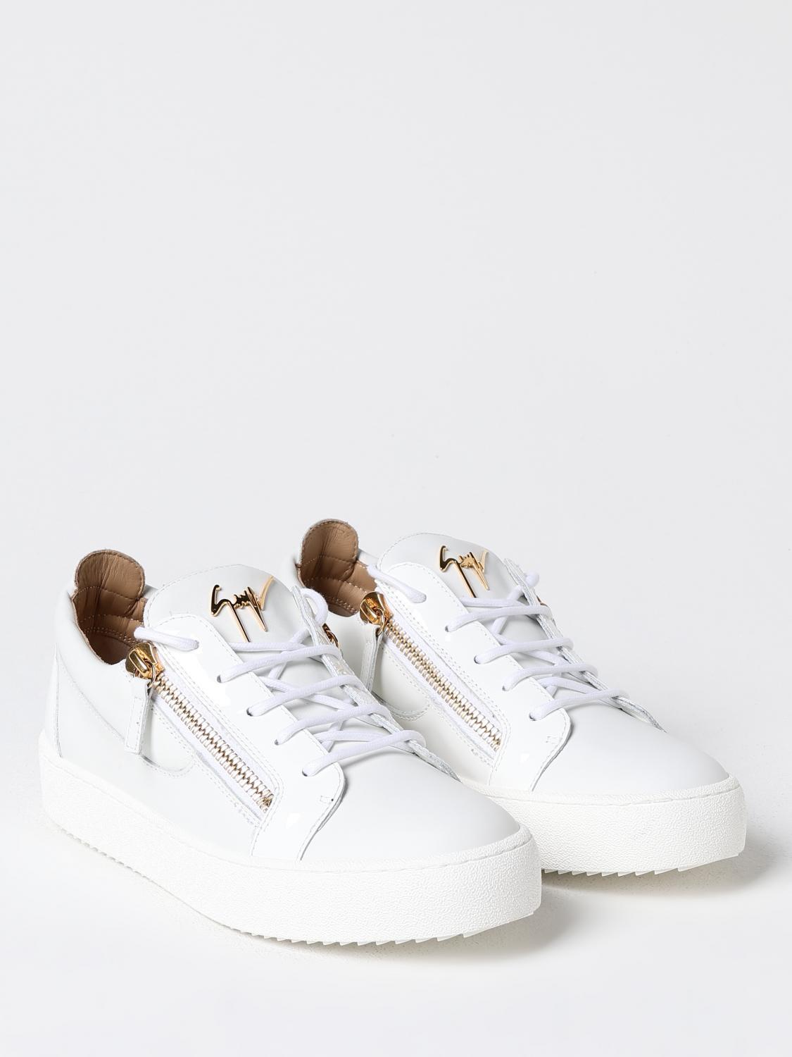 GIUSEPPE ZANOTTI SNEAKERS: Sneakers Giuseppe Zanotti in pelle , Bianco - Img 2
