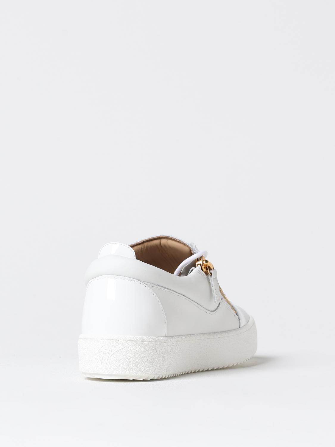 GIUSEPPE ZANOTTI SNEAKERS: Sneakers Giuseppe Zanotti in pelle , Bianco - Img 3