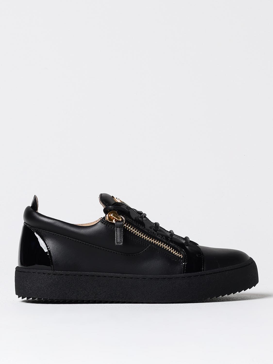 GIUSEPPE ZANOTTI SNEAKERS: Sneakers Giuseppe Zanotti in pelle , Nero - Img 1