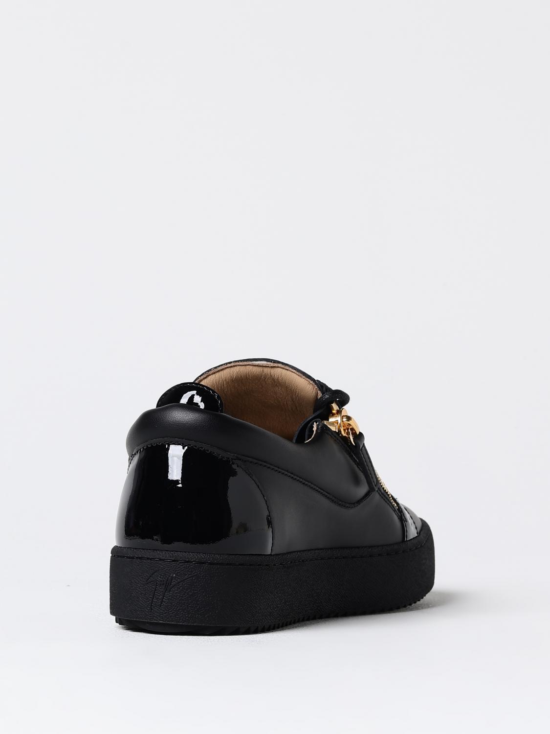 GIUSEPPE ZANOTTI SNEAKERS: Sneakers Giuseppe Zanotti in pelle , Nero - Img 3