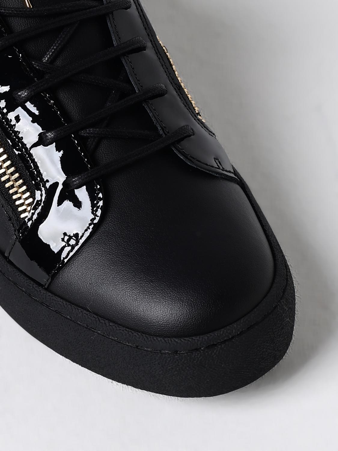 GIUSEPPE ZANOTTI SNEAKERS: Sneakers Giuseppe Zanotti in pelle , Nero - Img 4
