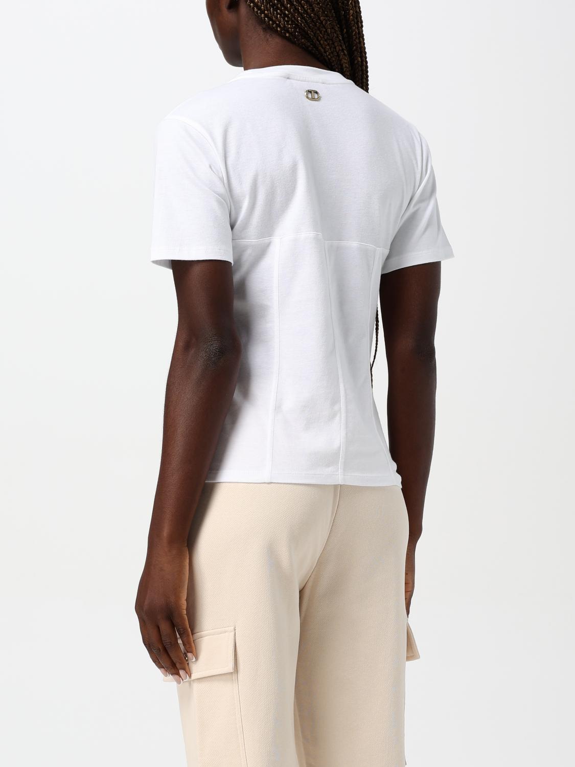 TWINSET CAMISETA: Camiseta mujer Twinset, Blanco - Img 2