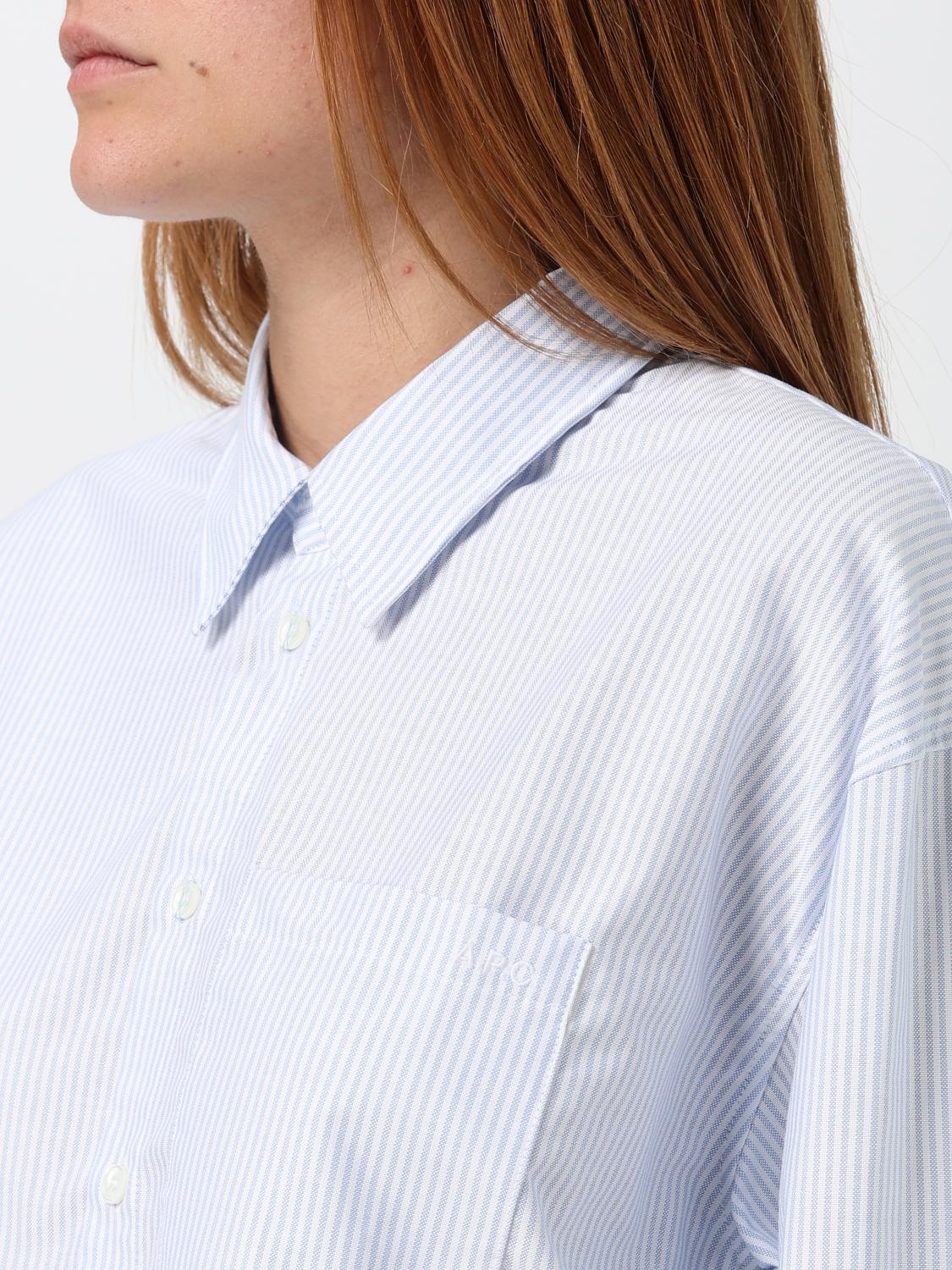 A.P.C. HEMDBLUSE: Hemdbluse damen A.P.C., Blau - Img 3
