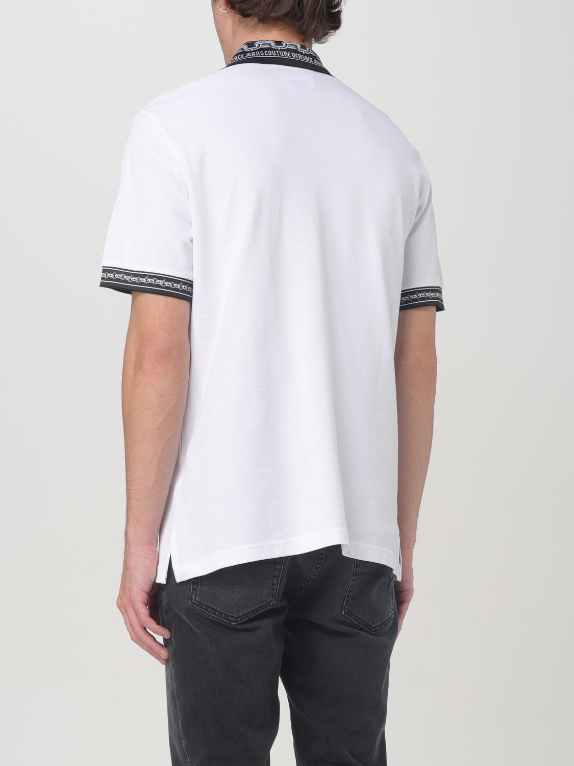 VERSACE JEANS COUTURE POLO SHIRT: Polo shirt men Versace Jeans Couture, White - Img 2