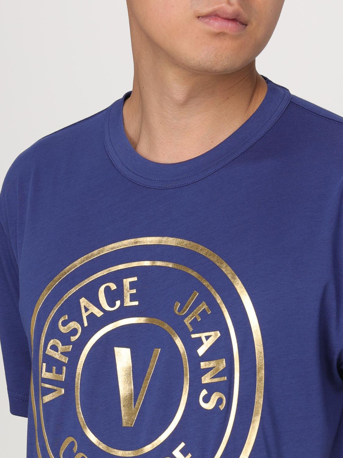 VERSACE JEANS COUTURE T-SHIRT: T-shirt men Versace Jeans Couture, Blue - Img 3