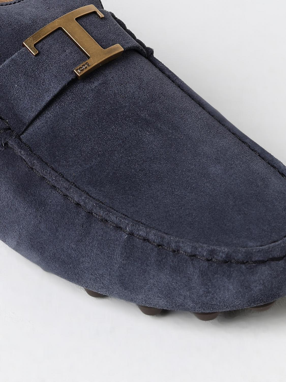 TOD'S MOCASSINI: Mocassino Tod's in camoscio , Blue - Img 4