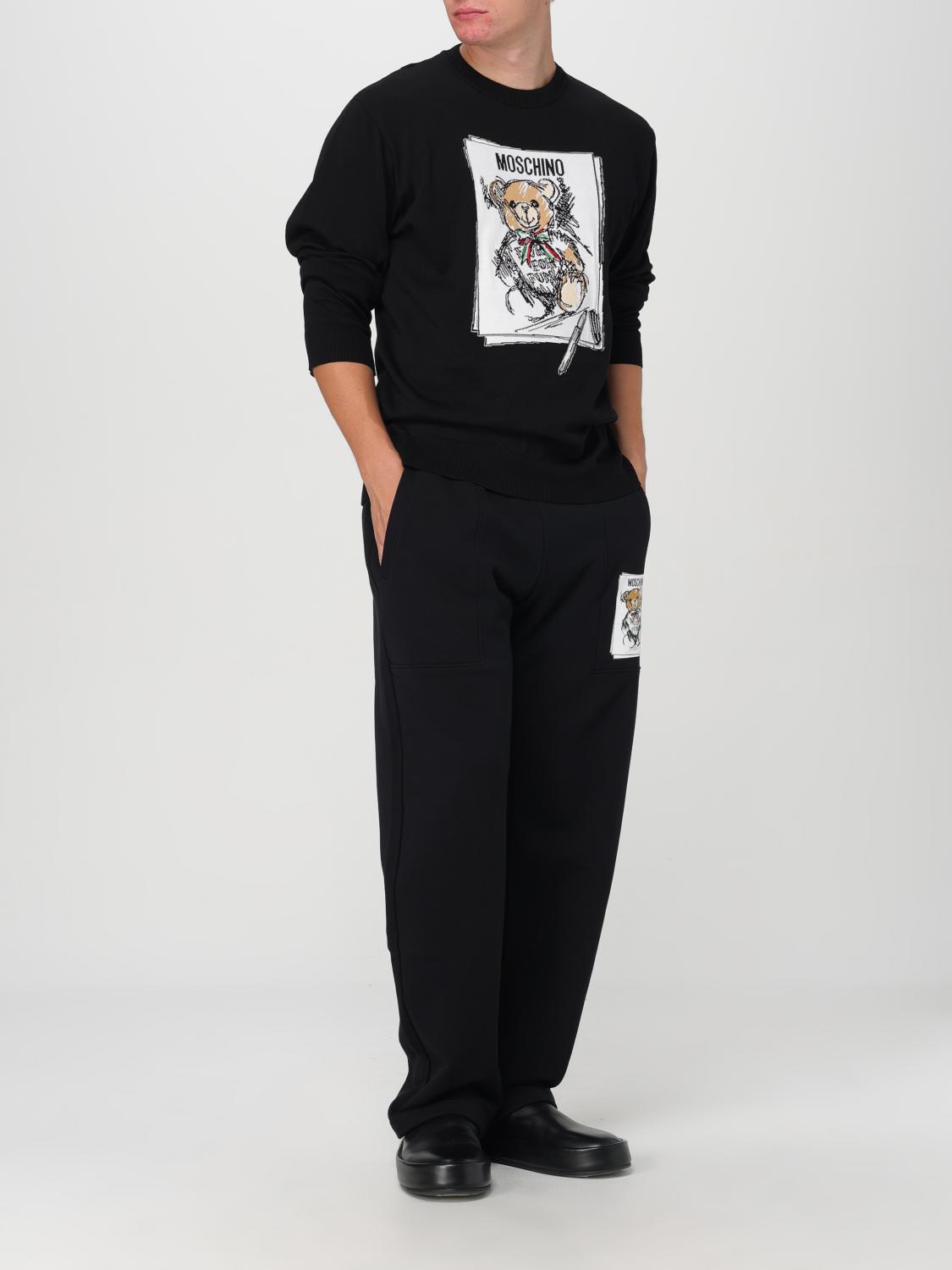 MOSCHINO COUTURE PULLOVER: Pullover herren Moschino Couture, Schwarz - Img 2