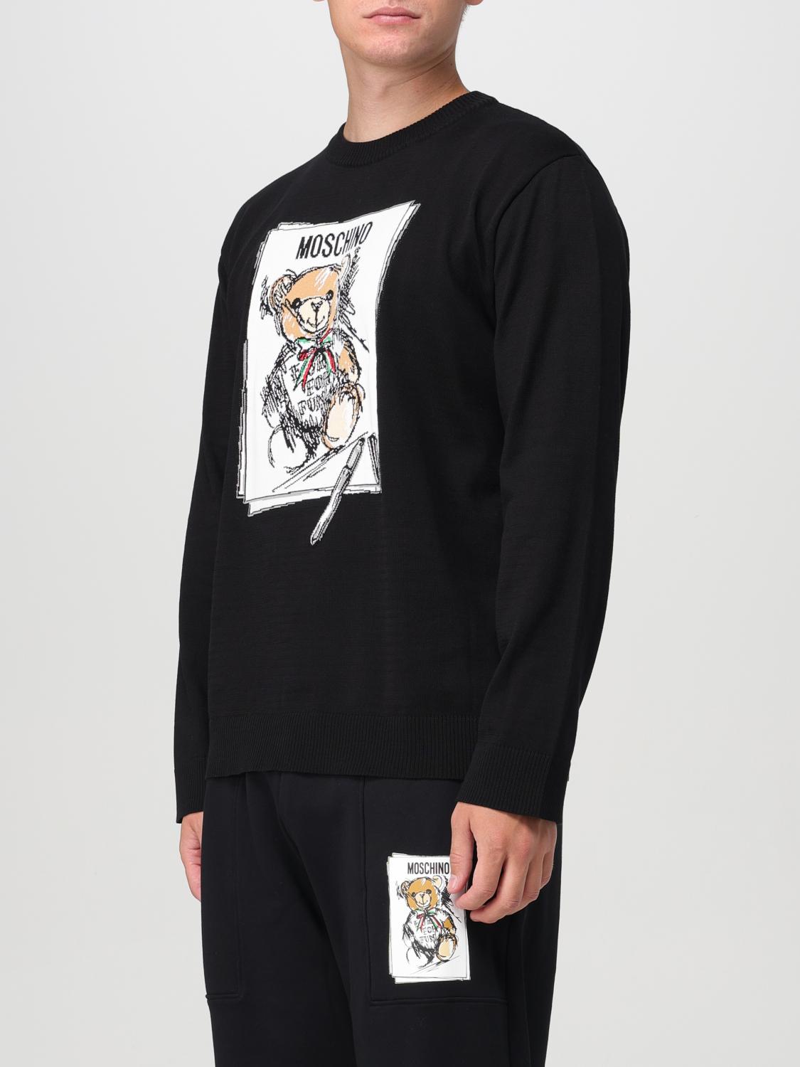 MOSCHINO COUTURE PULLOVER: Pullover herren Moschino Couture, Schwarz - Img 4