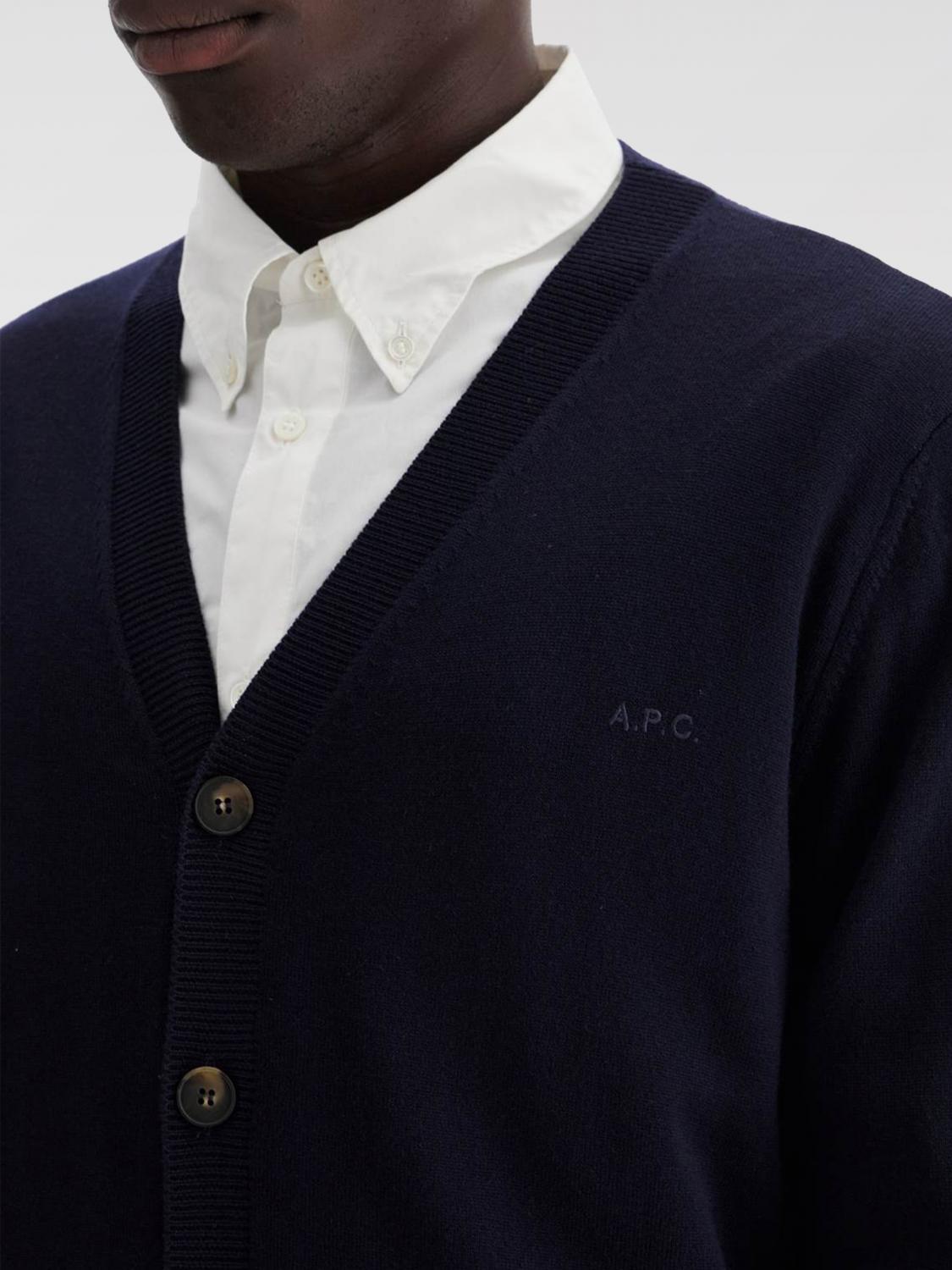 A.P.C. CARDIGAN: Sweater men A.P.C., Navy - Img 3