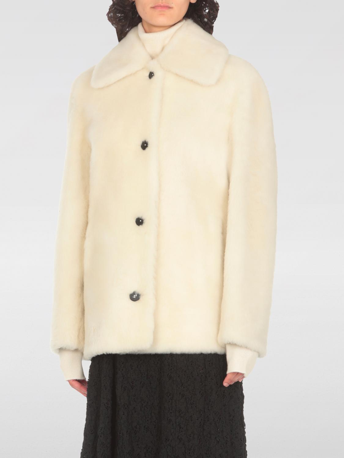 JIL SANDER COAT: Coat woman Jil Sander, Ivory - Img 1