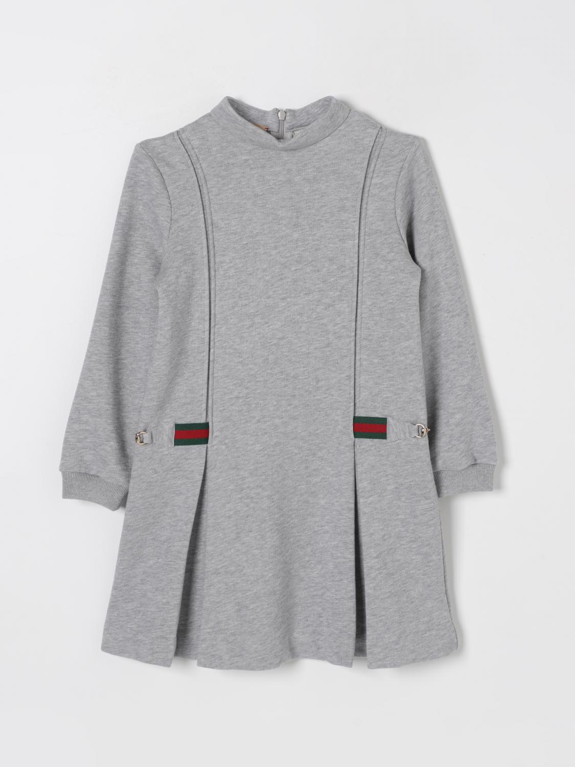 GUCCI DRESS: Dress kids Gucci, Grey - Img 1