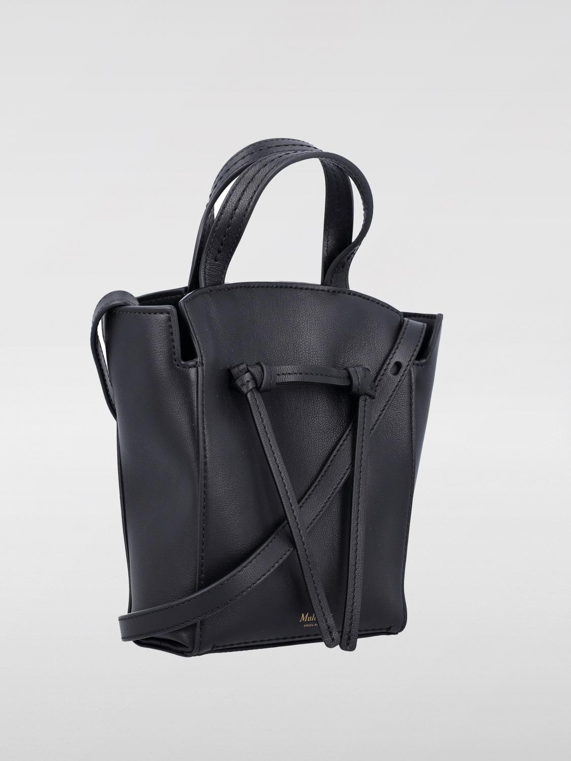 MULBERRY BORSA MINI: Borsa Clovelly Mulberry in pelle , Nero - Img 2