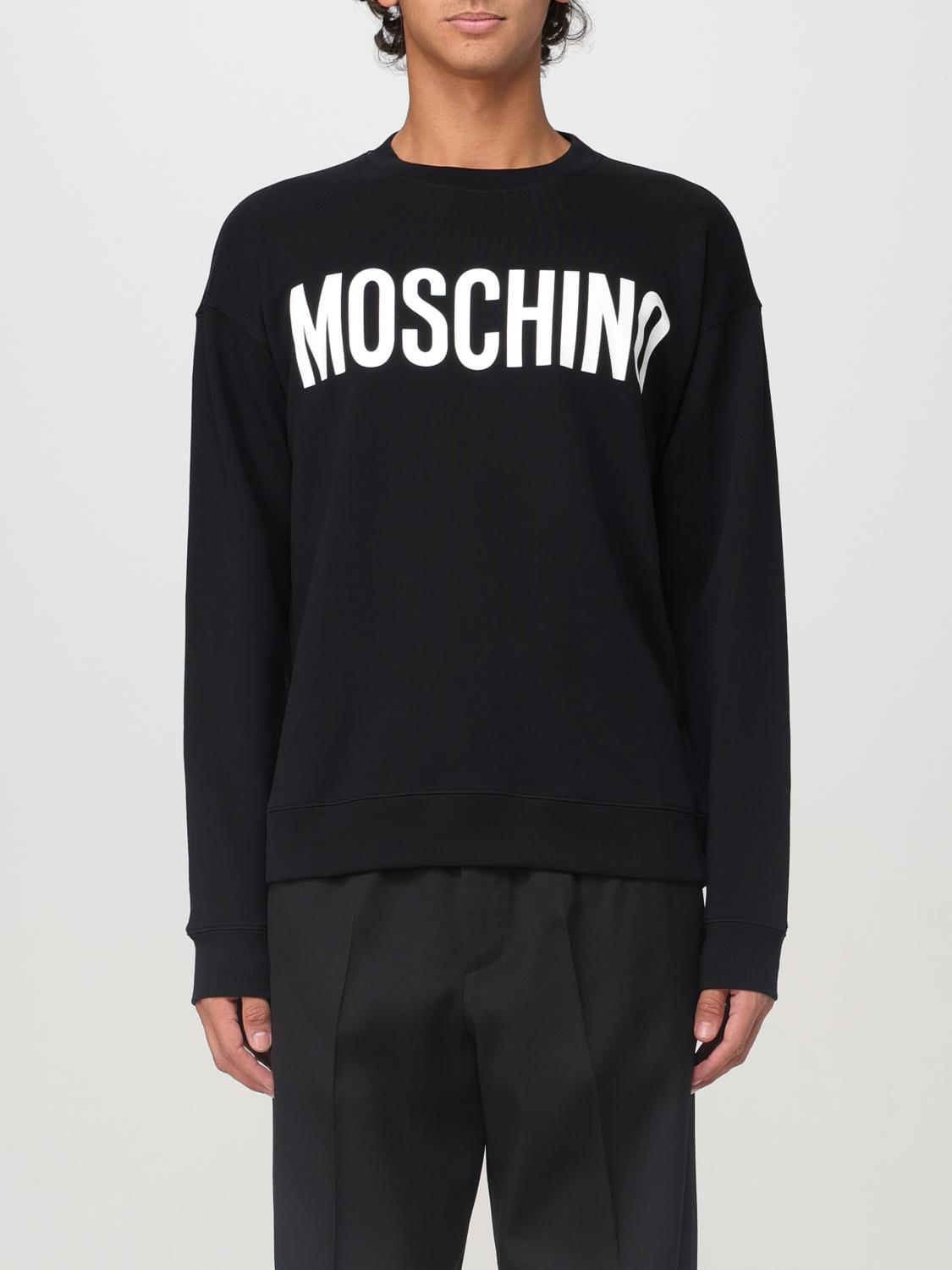 MOSCHINO COUTURE SWEATSHIRT: Moschino Couture Baumwoll-Sweatshirt, Schwarz - Img 1
