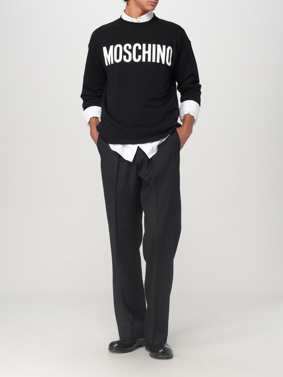 MOSCHINO COUTURE SWEATSHIRT: Moschino Couture Baumwoll-Sweatshirt, Schwarz - Img 2