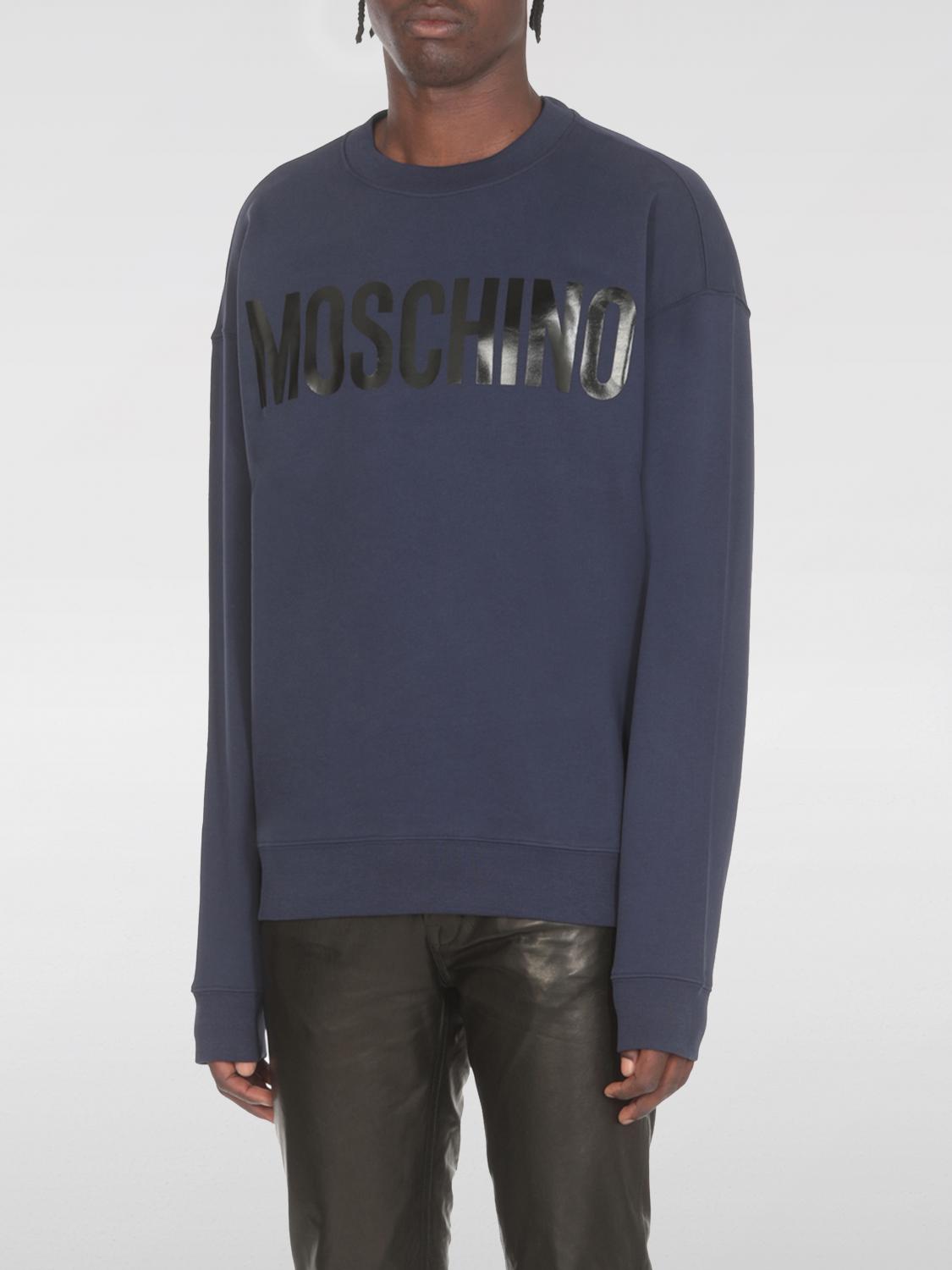 MOSCHINO COUTURE SWEATSHIRT: Moschino Couture Baumwoll-Sweatshirt, Blau - Img 1