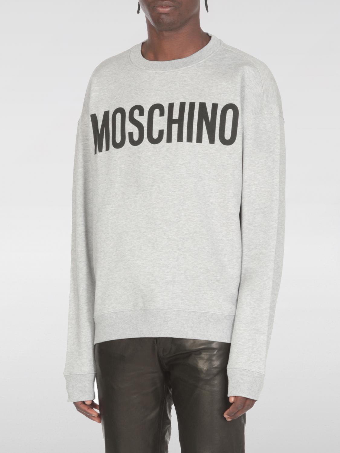 MOSCHINO COUTURE SWEATSHIRT: Moschino Couture Baumwoll-Sweatshirt, Grau - Img 1