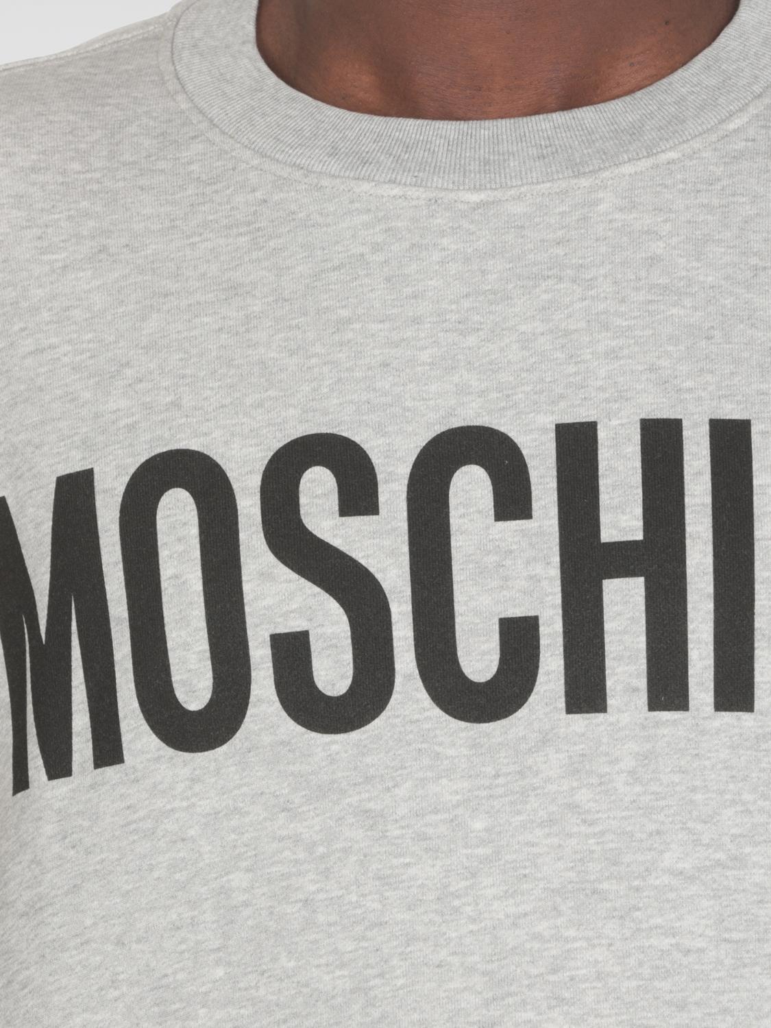 MOSCHINO COUTURE SWEATSHIRT: Moschino Couture Baumwoll-Sweatshirt, Grau - Img 4