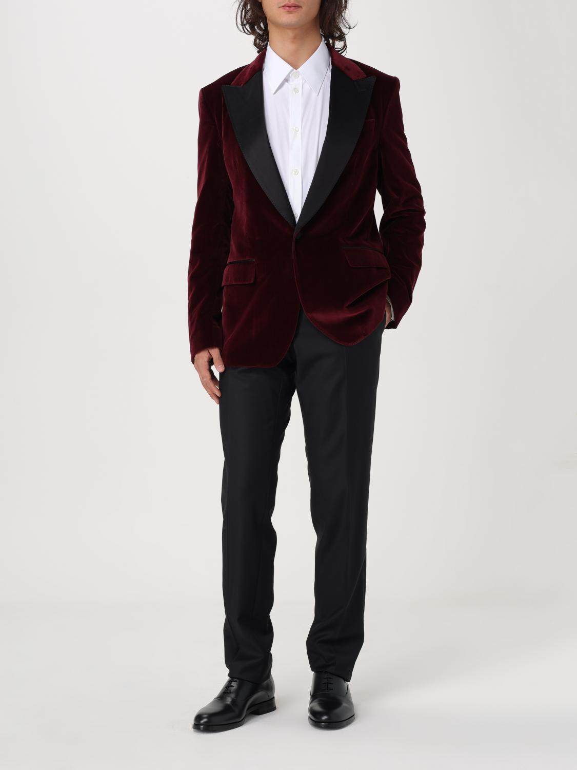 DOLCE & GABBANA BLAZER: Blazer men Dolce & Gabbana, Burgundy - Img 2