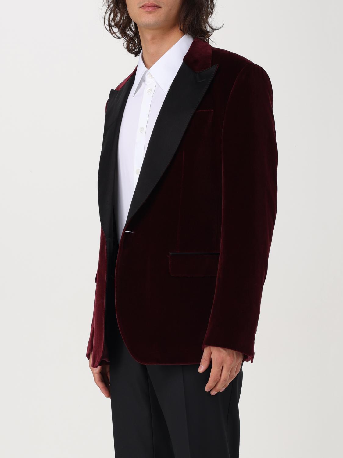 DOLCE & GABBANA BLAZER: Blazer men Dolce & Gabbana, Burgundy - Img 4