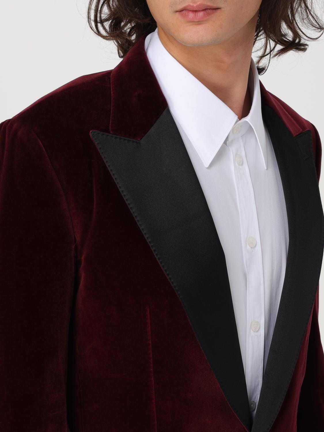 DOLCE & GABBANA BLAZER: Blazer men Dolce & Gabbana, Burgundy - Img 5