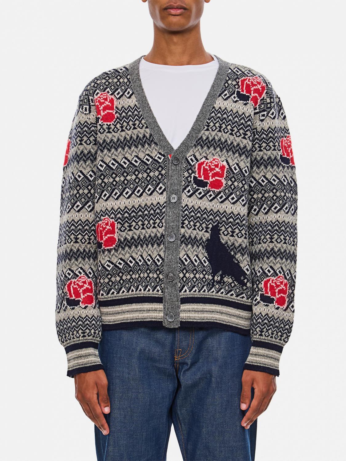 THOM BROWNE CARDIGAN: Sweater men Thom Browne, Multicolor - Img 1