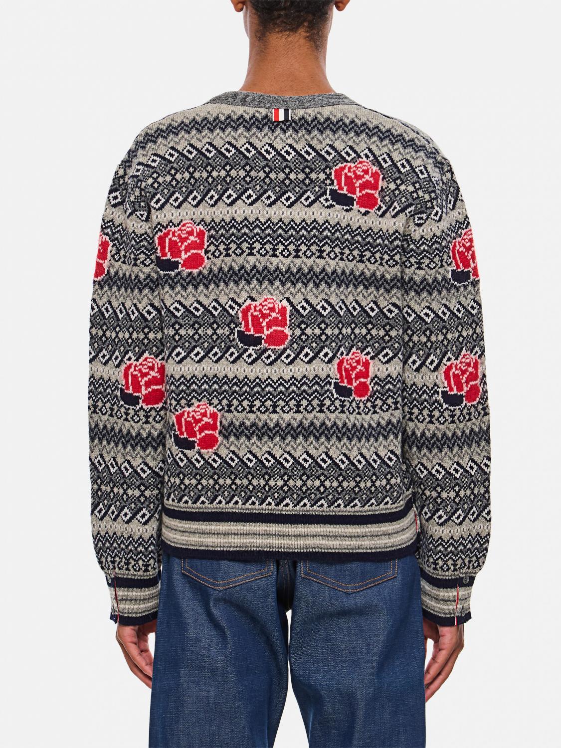 THOM BROWNE CARDIGAN: Sweater men Thom Browne, Multicolor - Img 3