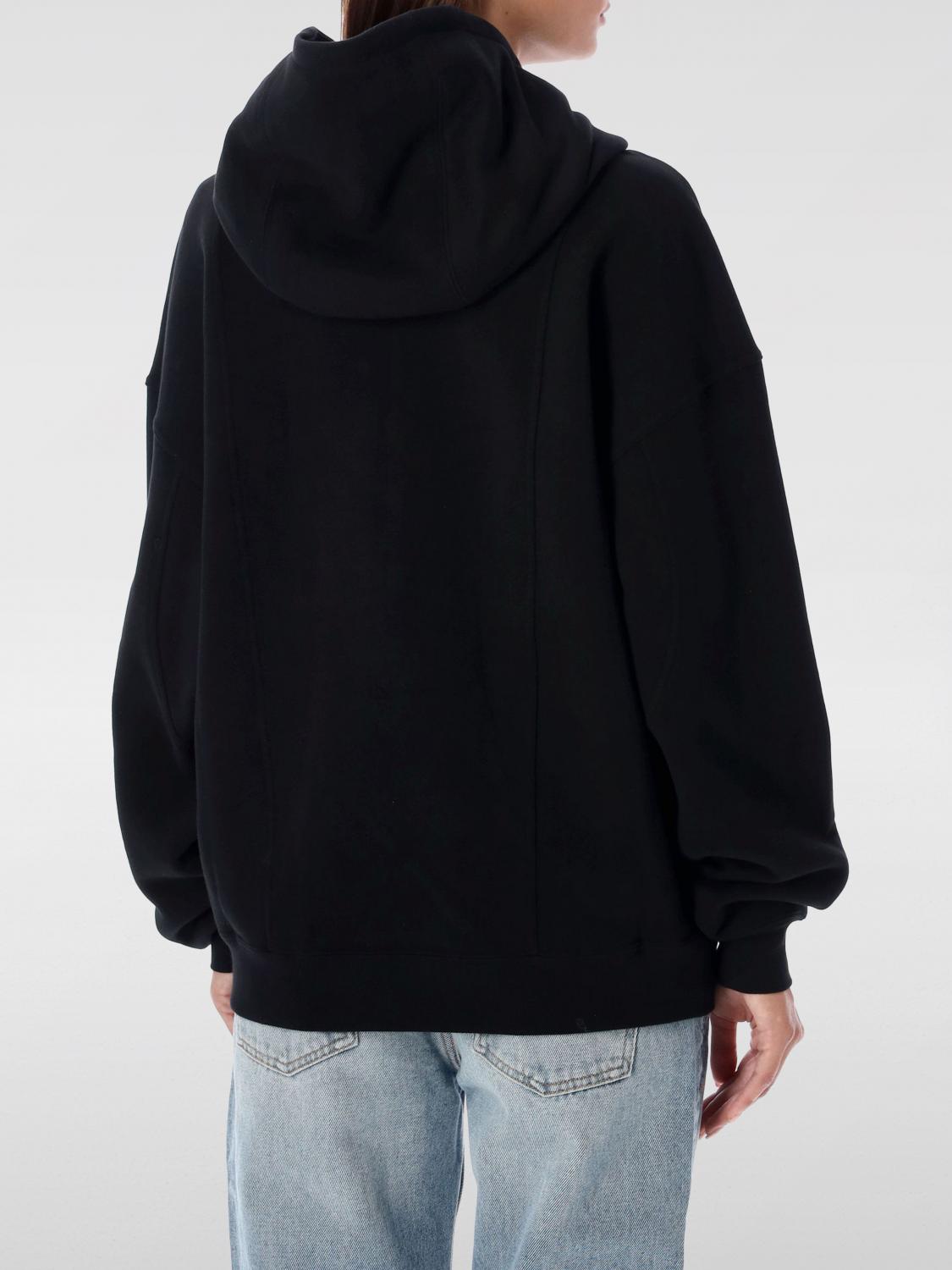 Saint Laurent zip-up cotton hoodie - Black | 802133Y36SW | GIGLIO.COM