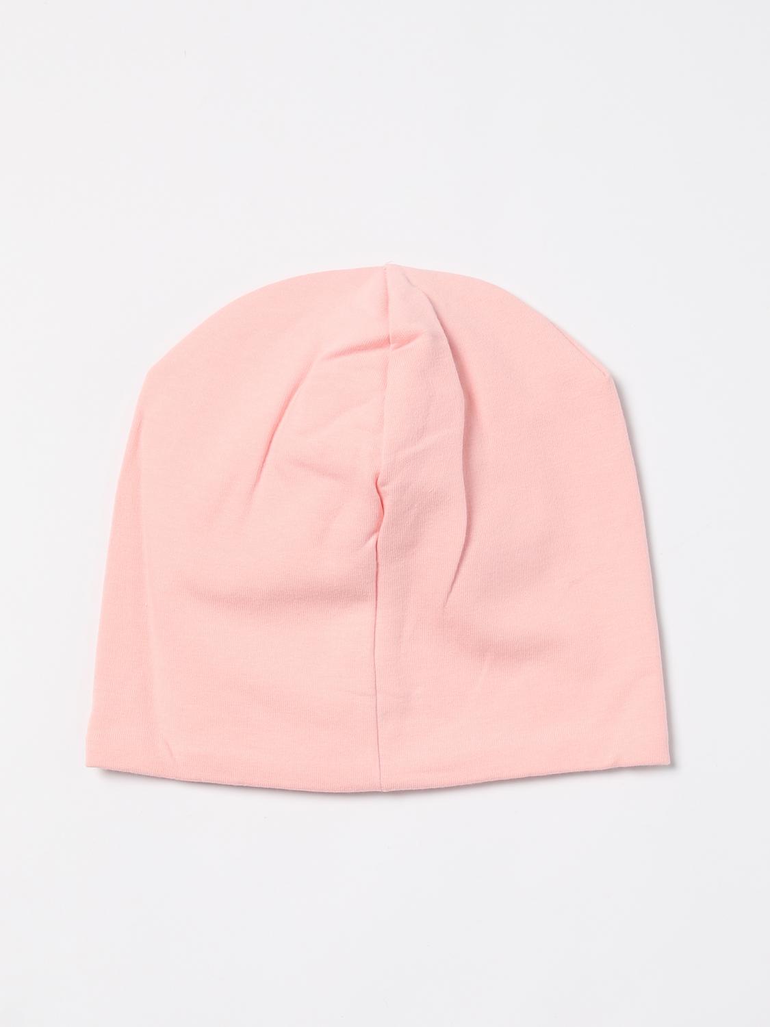 MOSCHINO HAT: Moschino cotton beanie with logo, Pink - Img 2