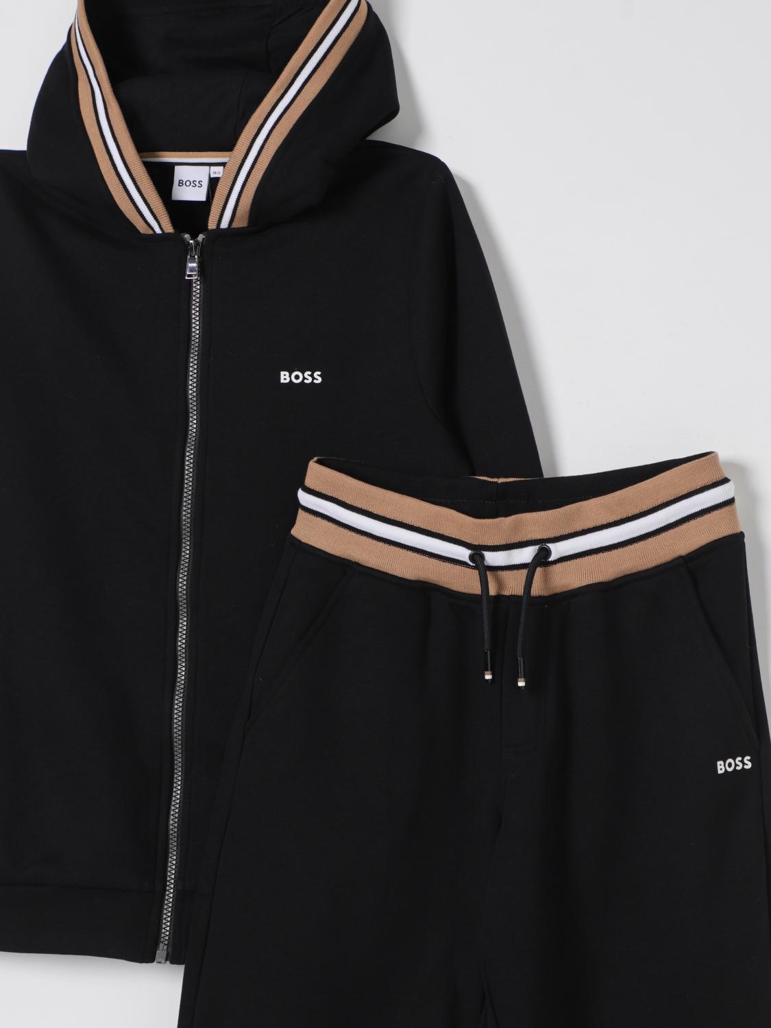 BOSS TRACKSUIT: Tracksuit kids Boss, Black - Img 3