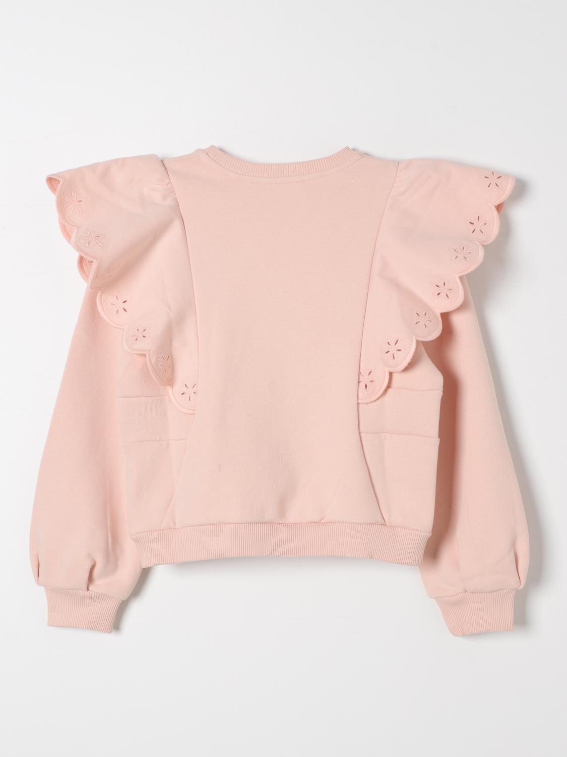 CHLOÉ SWEATER: Chloé girls' sweater, Pink - Img 2