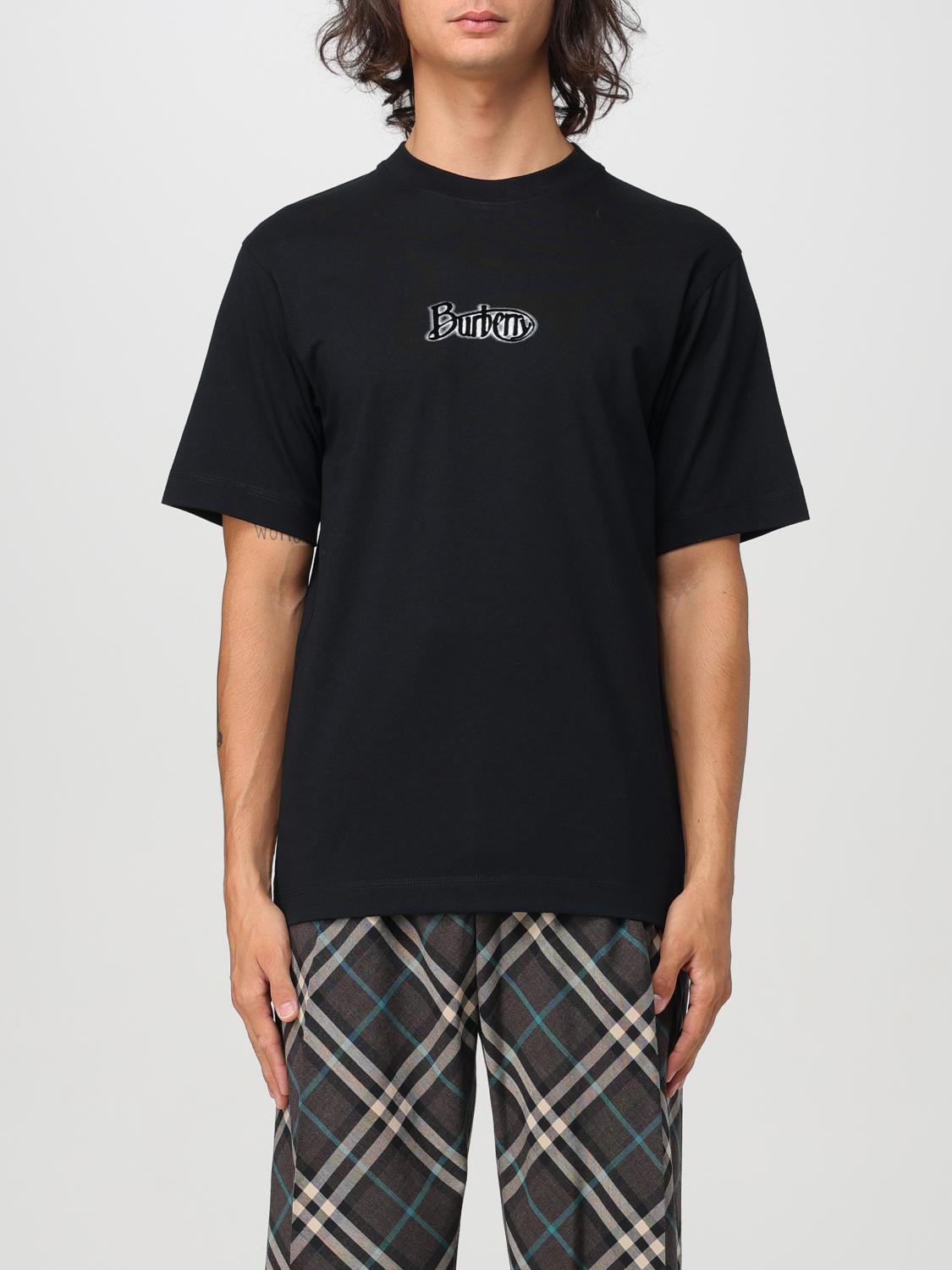 BURBERRY T-SHIRT: T-shirt men Burberry, Black - Img 1